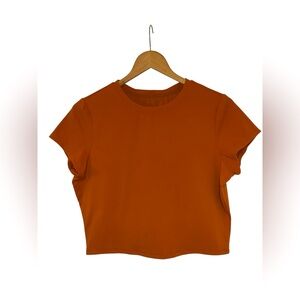 CRZ YOGA Crew Neck Crop Top Size L